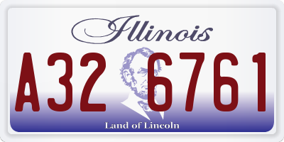 IL license plate A326761