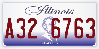 IL license plate A326763