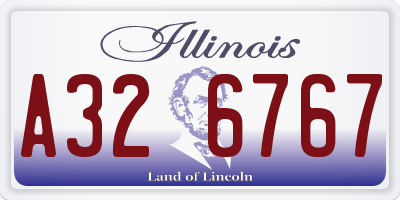IL license plate A326767