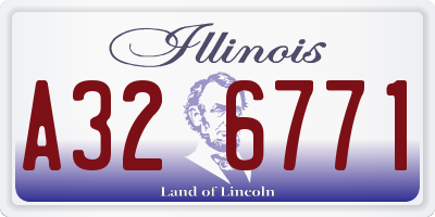 IL license plate A326771