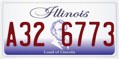 IL license plate A326773