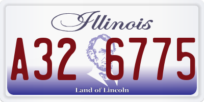 IL license plate A326775