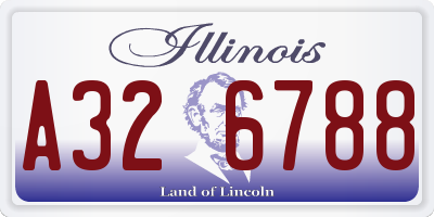 IL license plate A326788