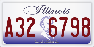 IL license plate A326798