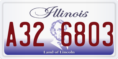 IL license plate A326803