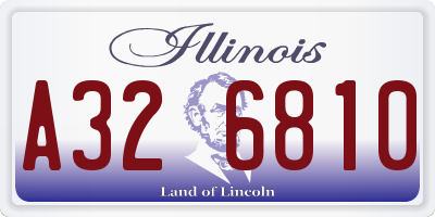 IL license plate A326810