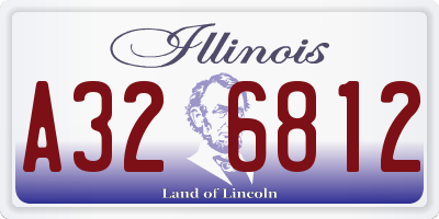 IL license plate A326812