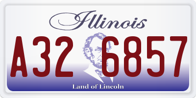 IL license plate A326857