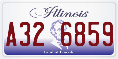 IL license plate A326859