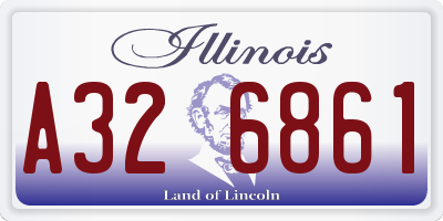 IL license plate A326861