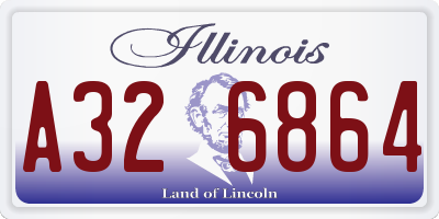 IL license plate A326864