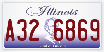 IL license plate A326869