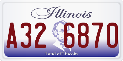 IL license plate A326870