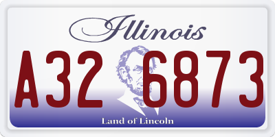 IL license plate A326873