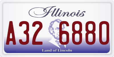 IL license plate A326880