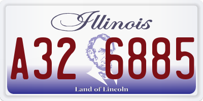 IL license plate A326885