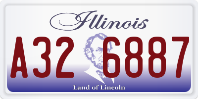 IL license plate A326887