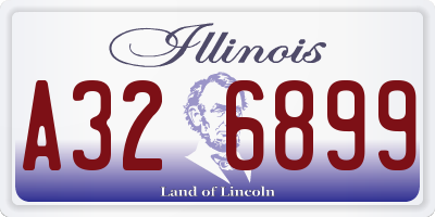 IL license plate A326899