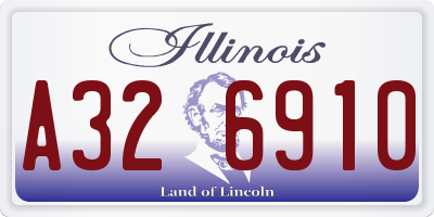 IL license plate A326910