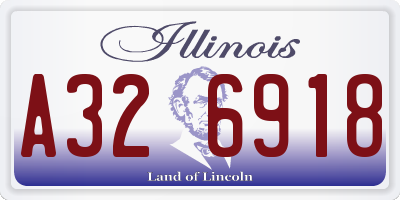 IL license plate A326918