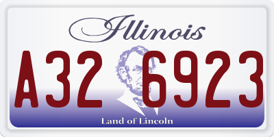 IL license plate A326923