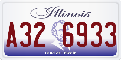 IL license plate A326933