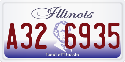 IL license plate A326935