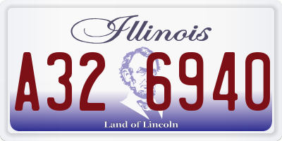 IL license plate A326940