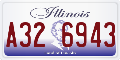 IL license plate A326943