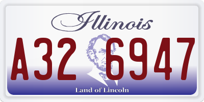 IL license plate A326947
