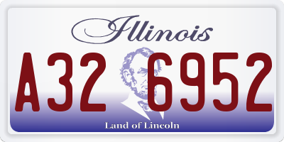 IL license plate A326952
