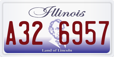 IL license plate A326957