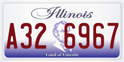 IL license plate A326967