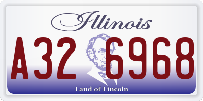 IL license plate A326968