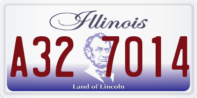 IL license plate A327014