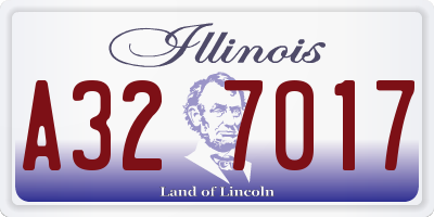 IL license plate A327017