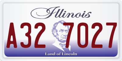 IL license plate A327027