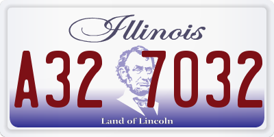 IL license plate A327032