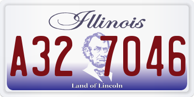 IL license plate A327046