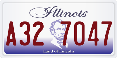 IL license plate A327047