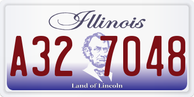 IL license plate A327048