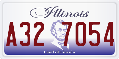 IL license plate A327054