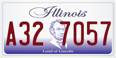 IL license plate A327057