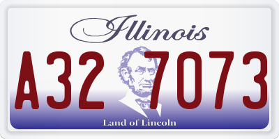IL license plate A327073