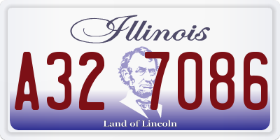 IL license plate A327086