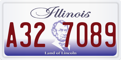 IL license plate A327089