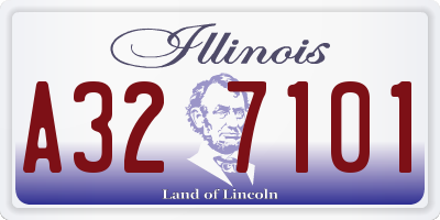 IL license plate A327101