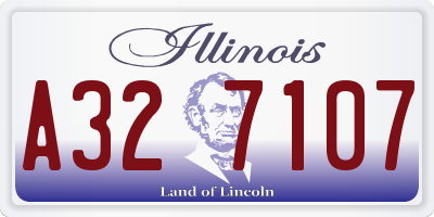 IL license plate A327107