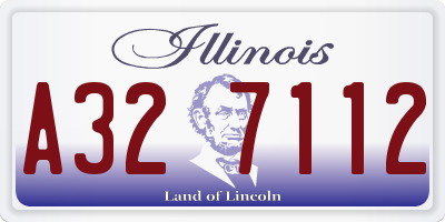 IL license plate A327112