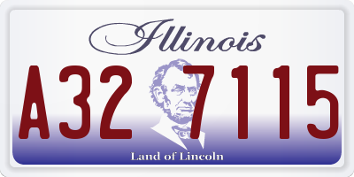 IL license plate A327115